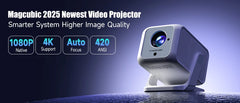 جهاز عرض Magcubic HY300 Pro 4K Android 11 Dual Wifi6 290ANSI Allwinner H713 BT5.0 1080P 1280*720P سينما منزلية جهاز عرض خارجي