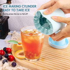 Silicone Ice Cube Mold Round Ice Bucket Summer Homemade DIY Refrigerator Freeze Ice Maker Creative Ice Cube Mold Barware Tools