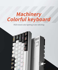 MUCAI MK61 RGB Backlit Gaming Mechanical Keyboard 61-Key Red Switch Wired Detachable Cable USB Interface Hot Swappable