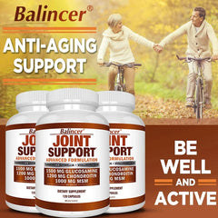 60/120 Glucosamine & Chondroitin & MSM 3-in-1 Capsules - Joint Health Support Supplement - Non-GMO, Vegetarian Capsules