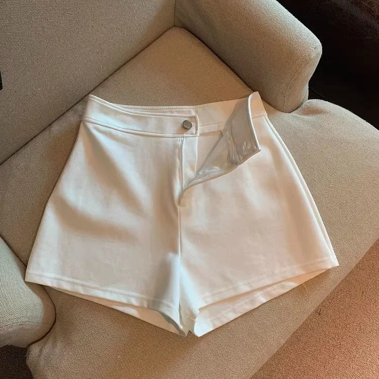 Harajuku Y2K Summer Short Pants Fashion Women Solid High Waist A-Line Straight Sexy Shorts Casual Streetwear Hot Girl Trousers