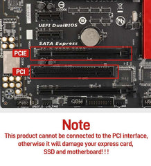 JEYI M.2 NVME SSD to PCIE X1 Adapter Card, 2280 SSD PCIe 3.0 4.0 Expansion Card for Desktop PC, PCI-E GEN4 16Gbps Full Speed SK1