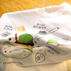 Cartoon White Pure Cotton ort Sve T-irt Women Summer 2024 New Loose Slimming Small Size Inner Wear Korean Sle round ...