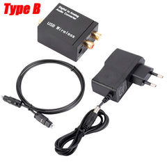 Digital To Analog Audio Converter Support Bluetooth 3 5mm Suitable For TV Audio Digital Coaxial Fiber Optic Analog Output Conver