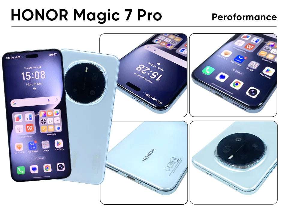 Global Version HONOR Magic7 Pro 5G Smartphone 6.8'' 120Hz OLED Display Snapdragon 8 Elite 100W SuperCharge Magic 7 Pro Phones