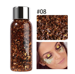 Eye Glitter Nail Hair Body Face Gel Art Waterproof High Gloss Glitter Body Multifunctional Makeup Decoration Party Festival