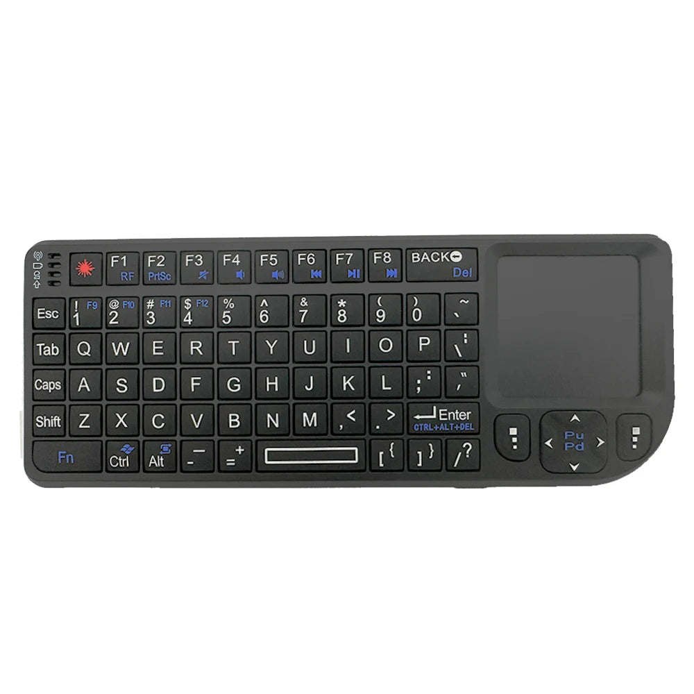 Mini Wireless Keyboard A8 Remote Control 2.4G 7 Color Backlit Portuguese Arabic Russian Touchpad Air Mouse for Android TV Box