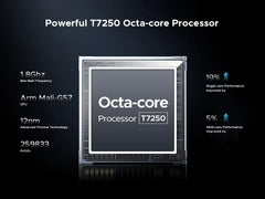 النسخة العالمية من الهاتف الذكي DOOGEE Note58 Pro بشاشة 6.75 بوصة عالية الدقة وذاكرة وصول عشوائي (RAM) سعة 8 جيجابايت وذاكرة قراءة فقط (ROM) سعة 256 جيجابايت وبطارية كبيرة سعة 6250 مللي أمبير في الساعة ونظام NFC ونظام تشغيل Android 15