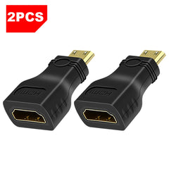 محول QGeeM MINI HDMI ذكر إلى HDMI أنثى محول HDMI إلى MINI HDMI 1080 P 2K 4K لأجهزة الكمبيوتر الصغيرة HDTV HD CAMERA 5504