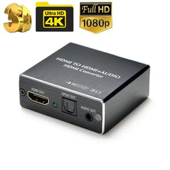 HDMI-Compatible Audio Extractor Stereo Audio Converter 3.5mm 4k X 2k Audio Splitter Adapter For PS4 TV DVD Home Theater