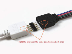 0.3M 0.5M 1M 3M 5M 3Pin 4Pin LED RGB RGBW Male to Male / Female to Female Extension Connector Cable with needles