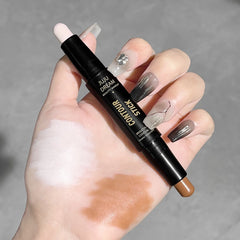 Double-ended Concealer Pen, Contour Stick Dual-purpose, Highlighter Stick, Nose Shadow Contouring Face, Covering Acne Marks