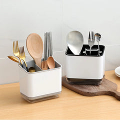Double Layer Detachable Chopsticks Cage Multifunctional Spoon Fork Storage Holder Cutlery Organizer Kitchen Accessories