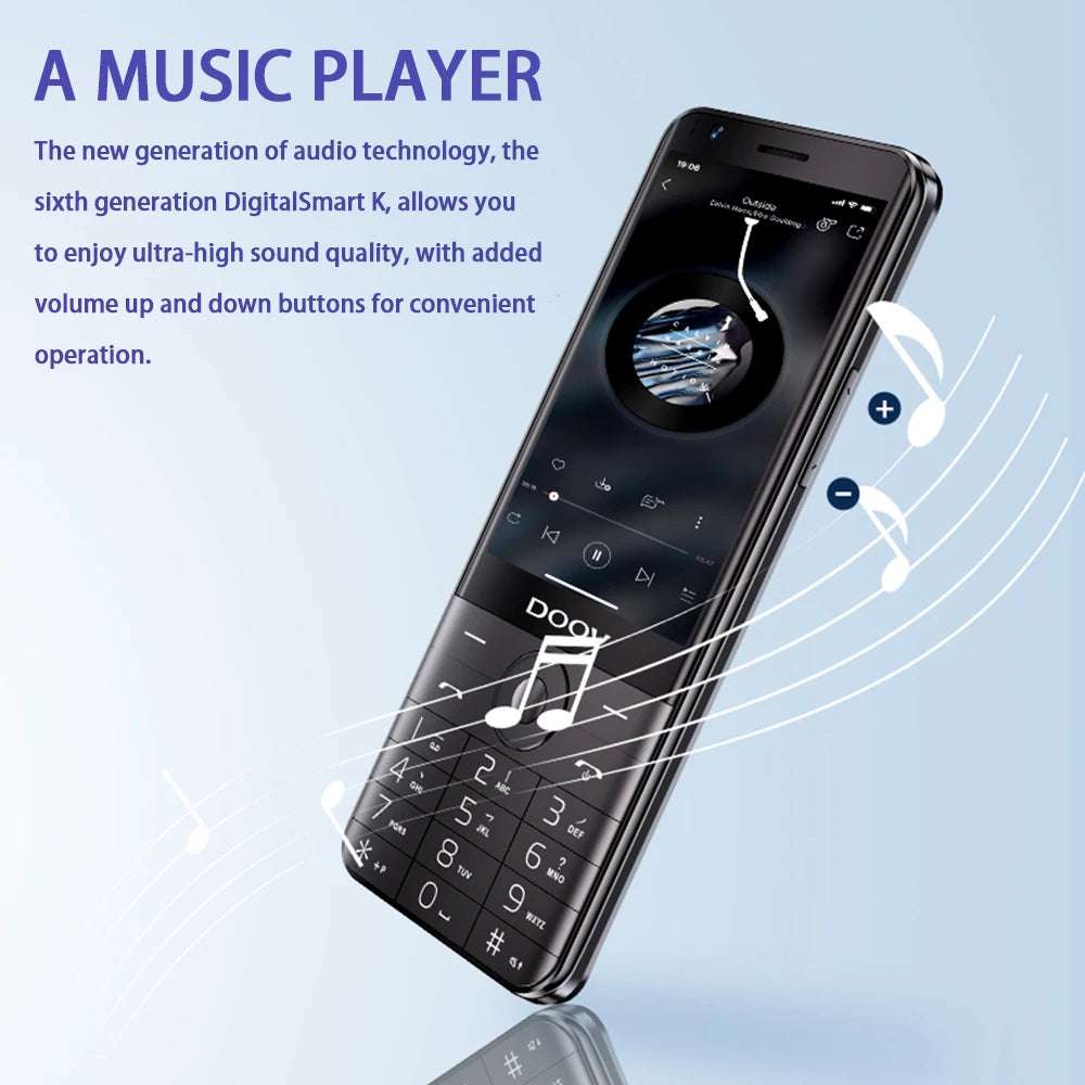 UNIWA DOOV R17 Pro Smart Touch Screen 4G Mobile Phone Whatsapp Android 13 Keypad Phones 3.54" 4GB 64GB 2300mAh Hebrew keyboard