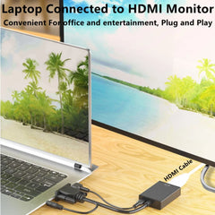 VGA to HDMI Converter Adapter 1080P VGA Male to HDMI Female Adapter Cable With 3.5mm Audio Output  for PC Laptop HDTV Projector