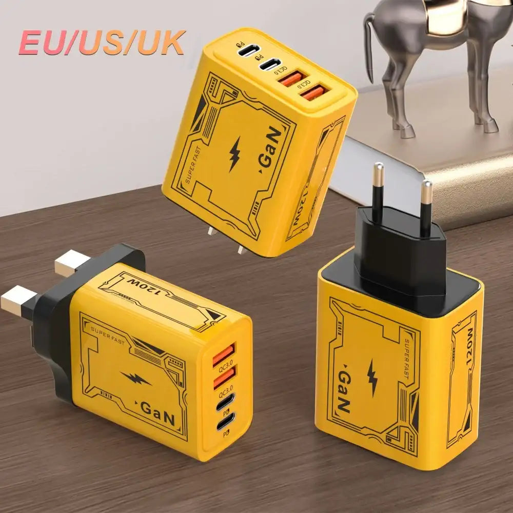 Xiaomi Original 120W Charger Ultra Fast Charging Type-C GaN Phone Charger USB-C QC 3.0 Phone Charger Adapter For iPhone Samsung