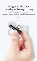 Baseus L41 Type-C to 3.5mm Jack Audio Cable Earphone Splitter Adapter for Xiaomi Huawei USB C Charger Aux Connectors Adapters