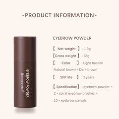 Eyebrow Stamp Waterproof Long Lasting Natural Brow Stamp Shaping Kit Shape Brow Stamp Contouring Stick Hairline 3Colors