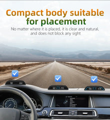 AD Car Speedometer With Alarm Water Temperature Meter G3 GPS / B3 OBD Head Up Display Accessories Auto Tachometer Clock Time