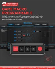Mechanical Keyboard Macro Programming Keyboard RGB Mini Hot Swap 4 Keys 1 Knob Wired Hot Swap Macro Gaming Mechanical Keyboard