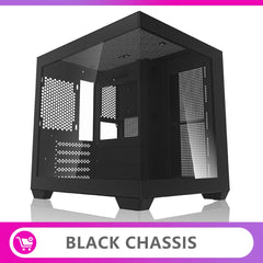حافظة كمبيوتر Aigo 275P بغرفة مطلة على البحر وكمبيوتر ألعاب مكتبي M-ATX ولوحة أم ITX وخزانة ألعاب كمبيوتر من الزجاج المقسّى على الوجهين