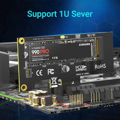 JEYI M.2 NVME SSD to PCIE X1 Adapter Card, 2280 SSD PCIe 3.0 4.0 Expansion Card for Desktop PC, PCI-E GEN4 16Gbps Full Speed SK1