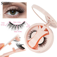 Magnetic Eyelashes 1/2 Pairs Handmade 3D Mink Lashes Reusable False Eyelashes Set Natural Long Fake Eyelash Makeup Tweezers Tool