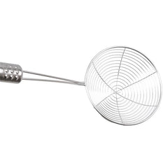 Oval Skimmer Stainless Steel Filter Mesh Oil Pot Food Filter Cookware Colander Fried Filter Kitchen Strainer Baking Cooking Tool