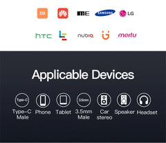 كابل صوت قابل للسحب من OLAF USB C إلى 3.5 مم لسيارة iPhone 15 كابل AUX بمقبس 3.5 مم إلى كابل مكبر صوت بمحول الكوع
