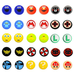 Cute Cartoon Silicone Thumb Stick Grip Cap Joystick Cover For Nintendo Switch Oled NS Lite Joy-Con Controller Thumbstick Case