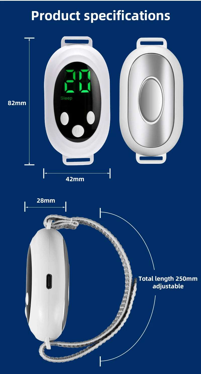 Two modes, 20 levels of intensity, intelligent sleep device, anxiety relief, neurological sleep, insomnia, and soothing device,