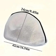 1PC Mesh Laundry Bag Zips Shoe Washing Bag
