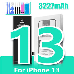 0 Cycle High Capacity Battery For iPhone 11 11Pro 12Pro 12 13 14 13Pro 14Pro Max Mini Phone Bateria + Free Tool Kit