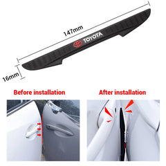 4Pcs Car Door Edge Anti-collision Strips Bumper Trim Sticker Accessories For Toyota Rav4 Corolla Chr Yaris Camry Cross Auris TRD