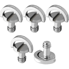 5PCS/ 1Set Portable Metal 1/4 Camera Screw for Quick Release Plate 1/4inch Folding C-ring Adapter Tripod Monopod Camera Plate