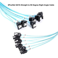 0.5m 1m SATA 3.0 Cable SATA Cable 90-Degree Right-Angle SATA-Data Cable SAS/SATA-12Gbps Cable for Nas Server-Raid SDD HDD CD DV