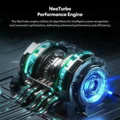 Nubia Neo 3 GT 5G smartphone performance engine visualization highlighting NeoTurbo AI optimization