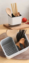 Double Layer Detachable Chopsticks Cage Multifunctional Spoon Fork Storage Holder Cutlery Organizer Kitchen Accessories
