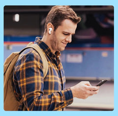 سماعات أذن لاسلكية Tideboom W01 TWS Max بتقنية البلوتوث داخل الأذن، مزودة بخاصية إلغاء الضوضاء، متوافقة مع أجهزة iPhone وAndroid