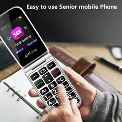 Artfone F20 Big Button Senior Flip Mobile Phone For Elderly Unlocked Celulares Single Sim Wireless FM Bluetooth