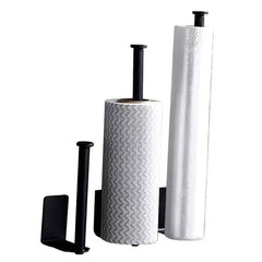 Kitchen Roll Paper Holder Stand Toilet Paper Holder Bathroom Towel Rack Without Drilling Roll Paper Dispenser Kitchen Towel Rack
