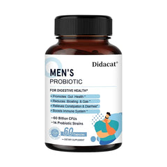 Men's Lactobacillus Probiotics Digestive Enzyme & Prebiotic Fiber Digestive Health More Effective Intestinal Immune Health
