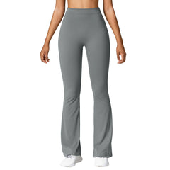 Fashion Micro Horn Leggings Women V-back Waist Sports Pants High Waist Push Up Butt Gym Pants Solid Slim Casual Leggings