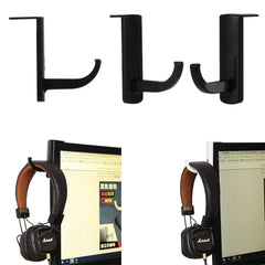 1PC Earphone holder Headphone Headset Hanger Holder Hook With Tape Sticker for Desk PC Display Monitor headphone Accessories