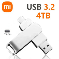محرك أقراص فلاش USB 3.2 فائق السرعة من شاومي بسعة 16 تيرابايت، محرك أقراص USB 3.2 فائق السرعة لنقل المعادن، محرك أقراص USB مقاوم للماء من النوع C، محرك أقراص SSD USB