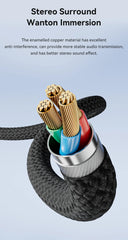 كابل صوت Toocki RCA مقاس 3.5 مم ذكر إلى كابل مكبر صوت 2RCA مقسم ذكر سلك AUX 2 RCA مقبس لصندوق التلفزيون ومكبر الصوت ومشغل DVD سلك