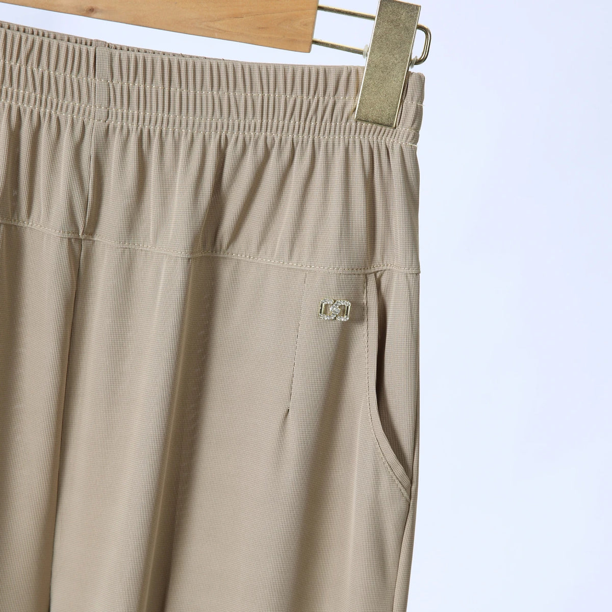 Summer women's soft pants/Capri pants plus size casual pants 2025 elastic waist office casual outdoor pants