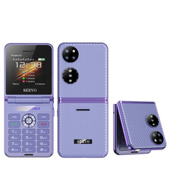 هاتف محمول SERVO Pocket S1 بأربع بطاقات SIM قابل للطي، اتصال سريع، GSM، صوت سحري، مصباح يدوي، تسجيل مكالمات، MP4، FM، نسيج، هواتف خلوية