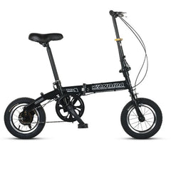 Cycling City Mini Folding Bicycle 12 Small Bike For Male And Female Students Portable Ultra Light Transmission Disc Brakes