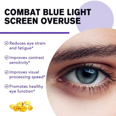 Advanced Eye Vitamin Supplement for Macular Health and Dry Eyes - Supports Eye Strain, Stress, Night Vision